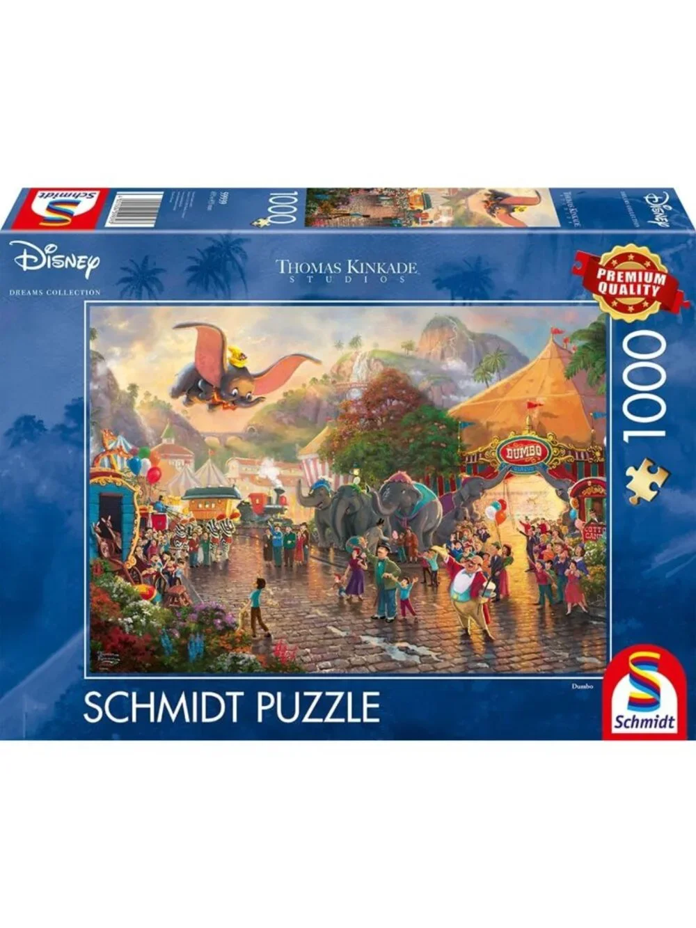 1000-Piece Dumbo Jigsaw Puzzle by Thomas Kinkade - Disney Art Collectible